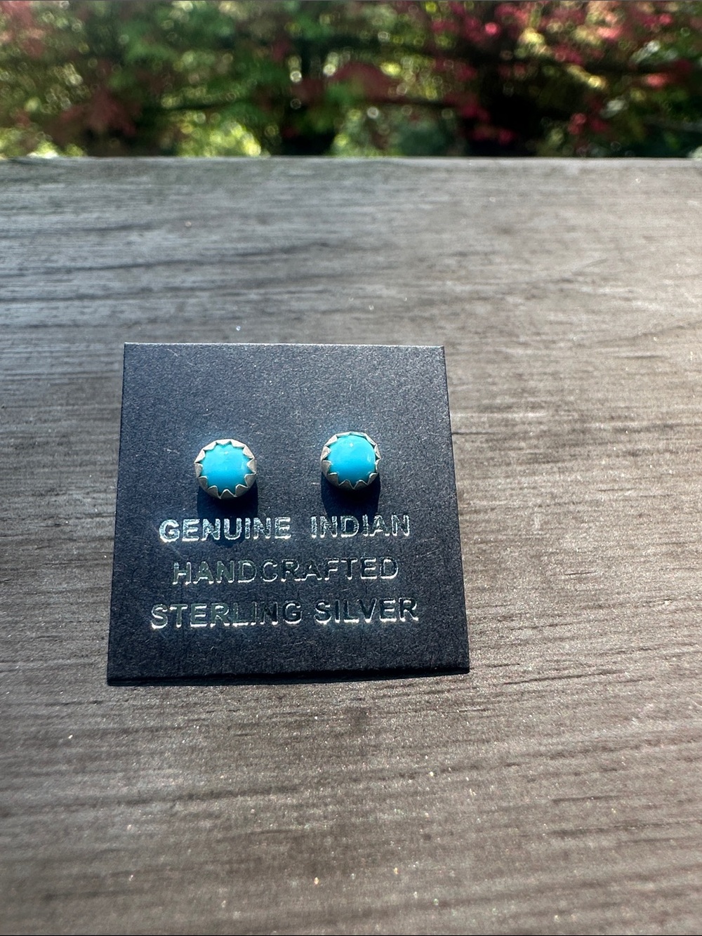 Navajo Dainty Turquoise Sterling Silver Earrings